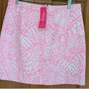 Lilly Pulitzer  Adeline Skirt Pelican Pink Skirt  NWT  Size 10